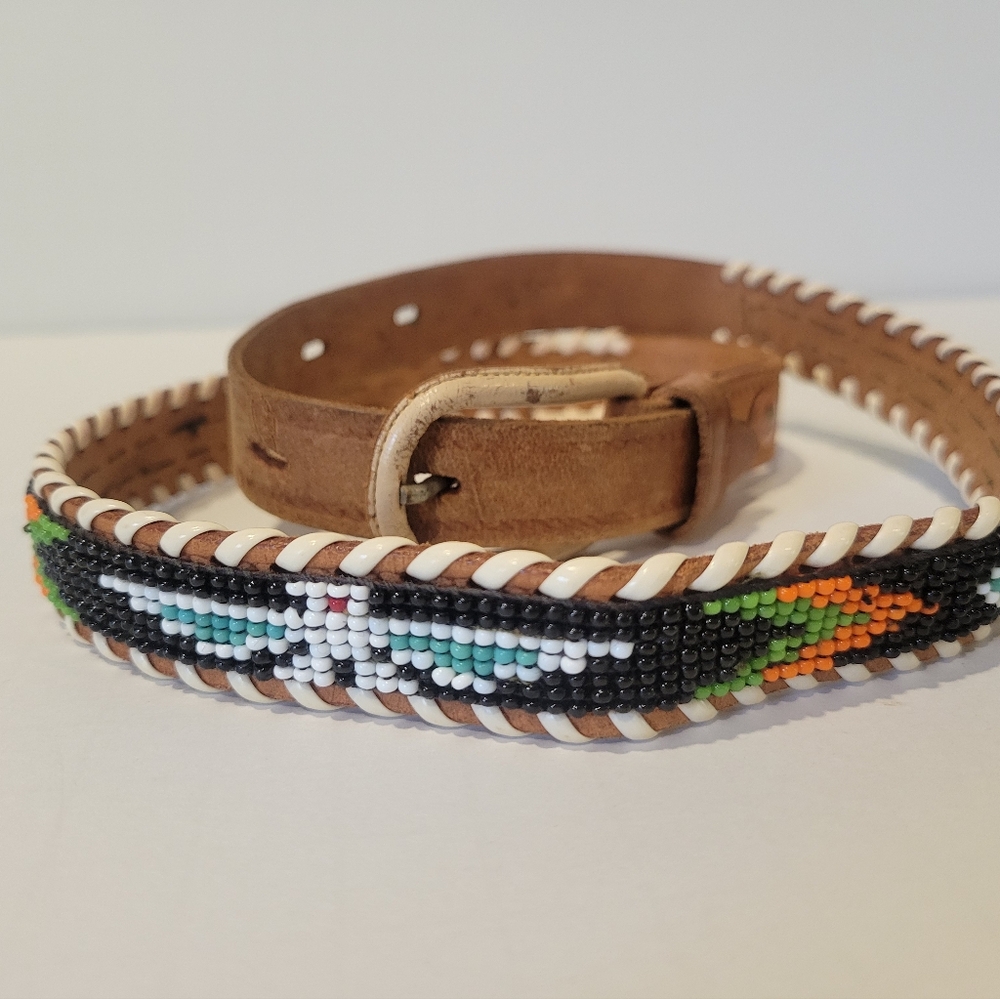 Vintage Western Beaded Belt